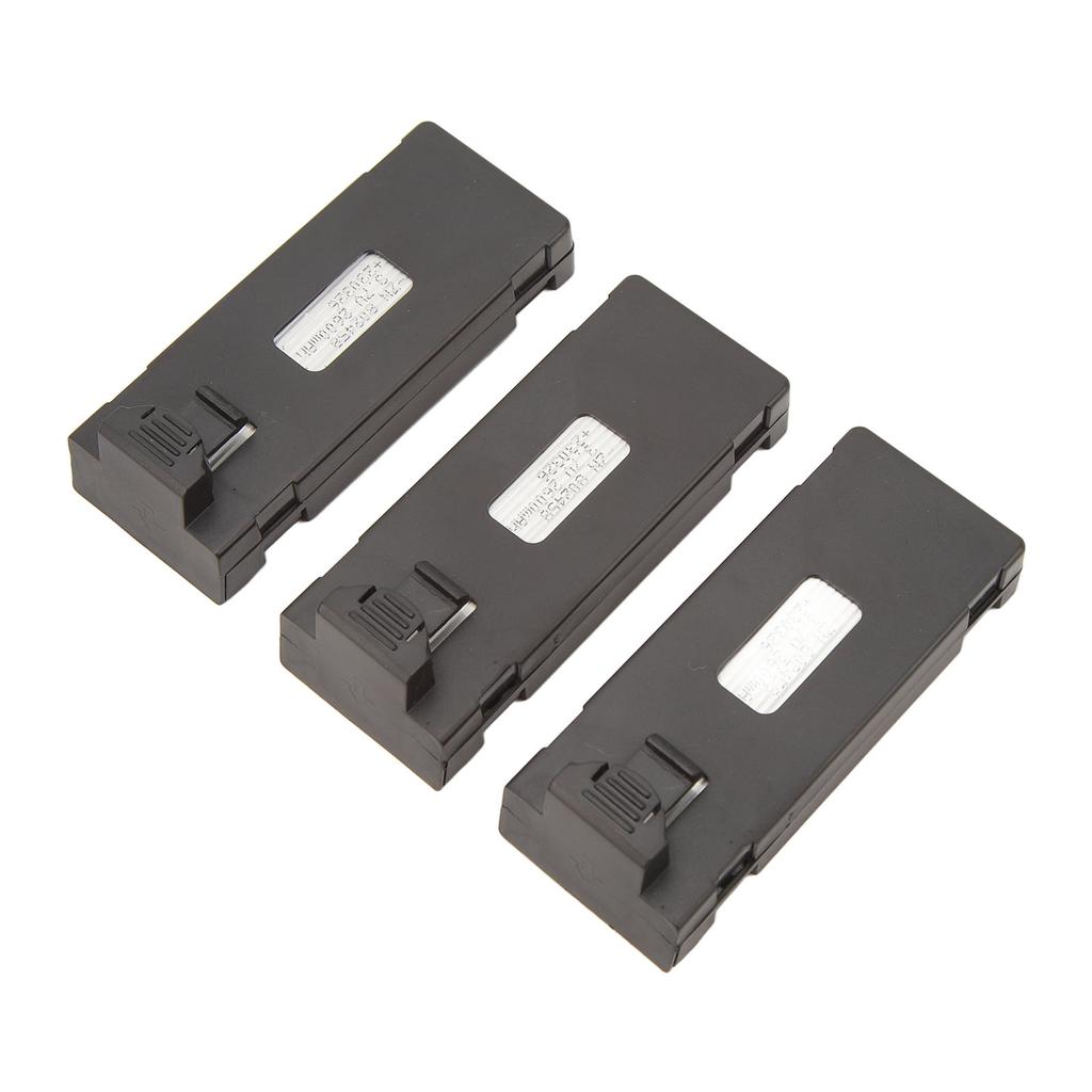 3pcs RC Aircraft Lithium Battery Kit Light Charging Cable Set for E88 E88Pro LS E525 E525Pro 3.7v