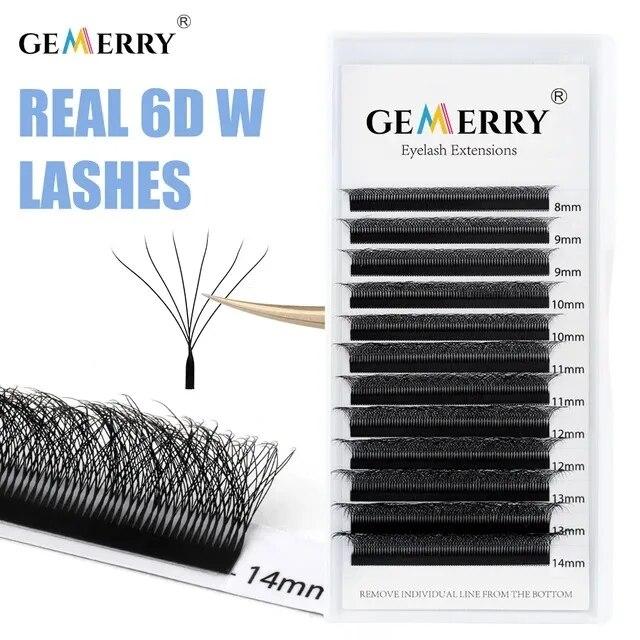 4D/5D/6D W-образные накладные ресницы из искусственной норки, готовые объемные вееры, натуральные мягкие ресницы, автоматическое цветение, легкое распушение