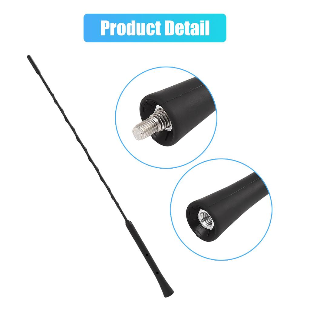 uxcell Автомобильная сигнальная антенна, Радиоантенна, AM FM антенна, Антенна гибкая, Антенна стерео