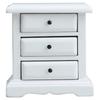 Аксессуар для кукольных домиков в масштабе 1/12, Миниатюрная белая прикроватная тумбочка, Идеально подходит для оформления спальни