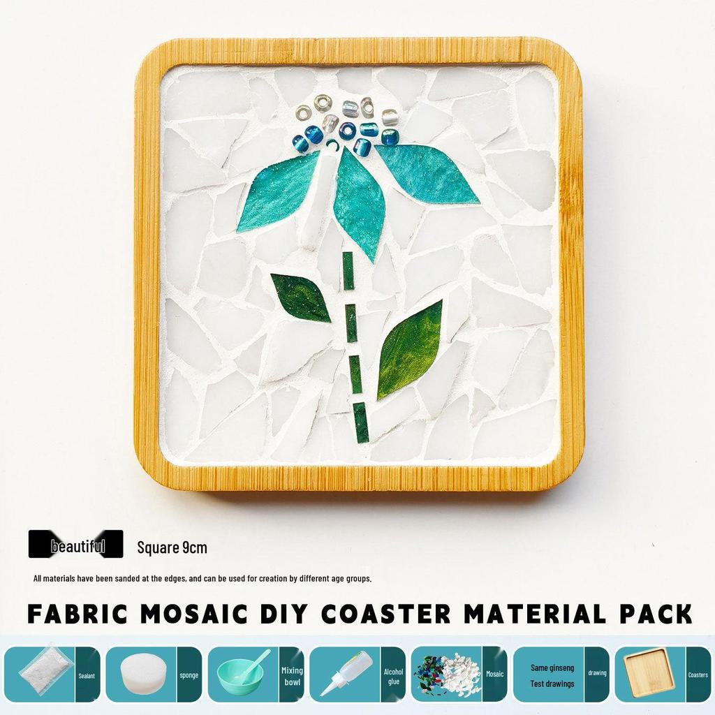 DIY Handmade Mosaic Coaster Kit for Students - Perfect for Kindergarten Activities and Halloween Crafting