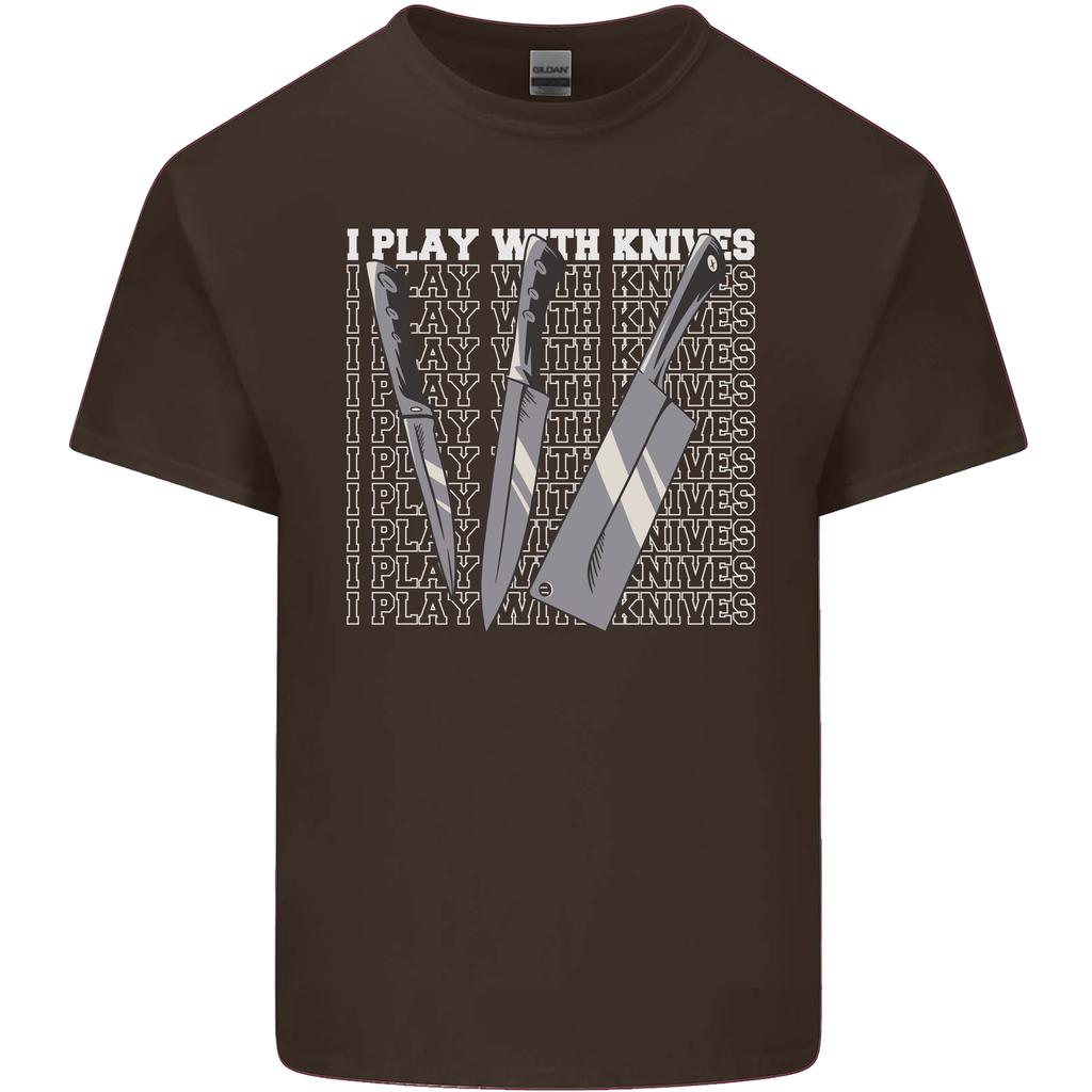 Chef I Play With Knives Unisexs Light Cotton TShirt