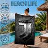 Football Football Crest Printed Microfiber Beach Towel, Soft And Absorbent, Quick-Dry, Ideal for Summer Travel, Beach Essential, Swimming Pool