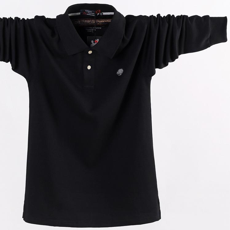 Men's Long Sleeve Polo Shirts Casual Work Pullover Shirts Moisture Wicking Lightweight Golf Shirts Loose-Fit Button Down Collared Tee Shirt for Men