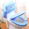 3 Pieces Suit Combination Toilet Seat Cushion Cover Four Seasons Bathroom Soft Toilet Seat Mat Accessories Bathroom Home