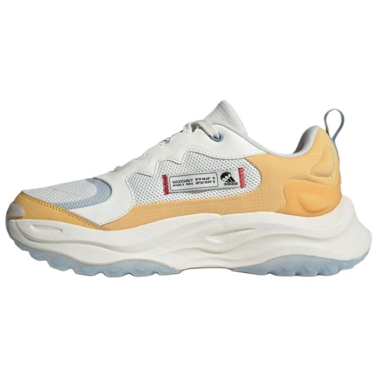 adidas Maxxwavy Универсальные Удобные Прочные Низкие Кроссовки Папы Унисекс Белые Желтые IF9307