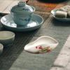 Ceramic Dispenser Container Weighing Tray Coffee Beans Nuts Salt Spices Scoop for Chinese Tea Office