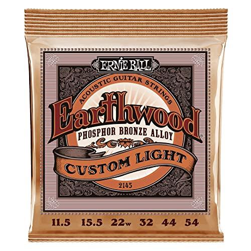 [Оригинальные] Струны для акустической гитары ERNIE BALL 2145 (11.5-54) EARTHWOOD ФОСФОРНО-БРОНЗОВЫЙ CUSTOM LIGHT