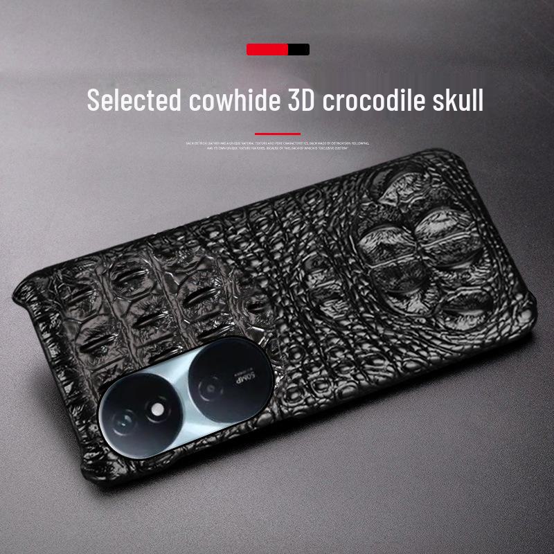 Чехол-получечник из кожи с крокодиловым узором для Honor Play 50 Plus
