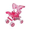 Детская коляска для игры с железным каркасом и принтом в виде сердечка, аксессуары для ролевых игр