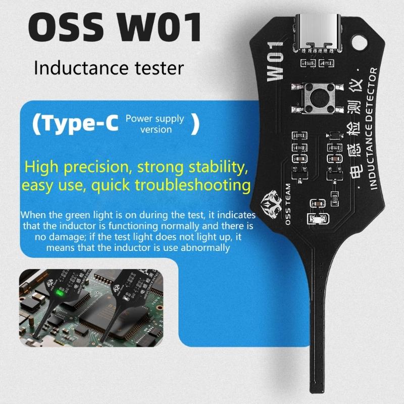 Универсальный тестер индуктивности W01 Детекторы индуктивности с компактной конструкцией и возможностями немедленного обнаружения неисправностей