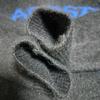 Used Alpaca Blend Lacoste College Graphic Crew Neck Sweater Black Blue M