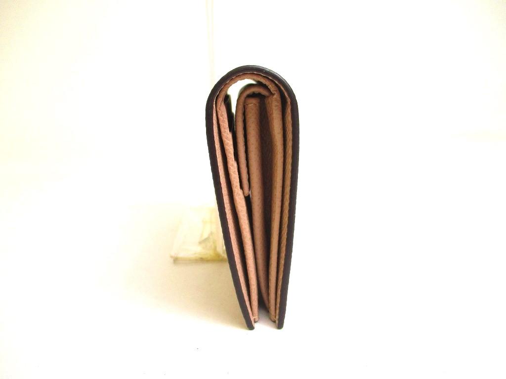 Подлинный кошелек Salvatore Ferragamo Gancini бежевого цвета из кожи золотого цвета H/W Bifold #a194, восстановленный