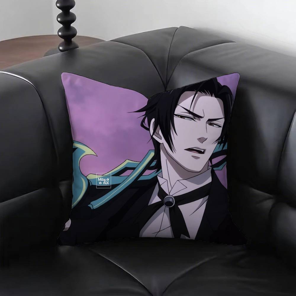 Amine BBlacks Butler Pillow Case Fashion Square Pillowcase Bedroom Sofa Room Ins Decoration Leisure