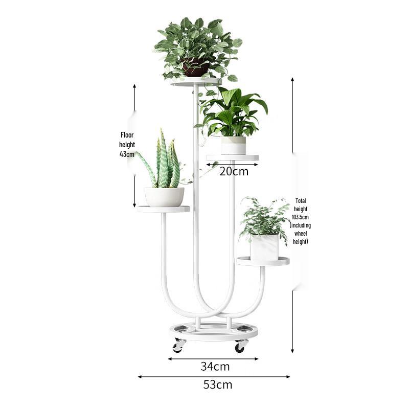Light Luxury Marble Indoor Flower Stand