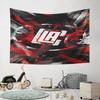 Red and Black LA Basketball Design Pattern Wall Hanging Tapestry Decorative Tapestry Home Decor for Bedroom and Living Room