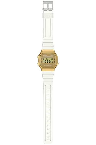 Casio Часы A168XESG-9AJF (Официальный японский продукт) Унисекс Взрослый Скелет x Золото