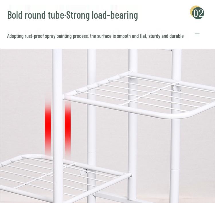 Nordic Indoor Multi-layer Iron Flower Rack for Home and Balcony Decor