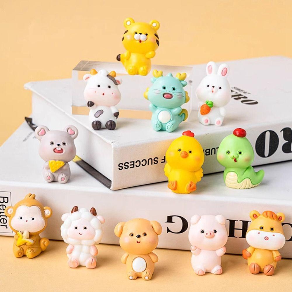 Resin Mini Figurines DIY Resin Ornaments New Animal Landscape Decoration  Garden