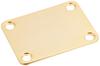 Fender 4-Bolt Vintage Neck Plate "Plain" (No Serial Number or Logo) (Gold)
