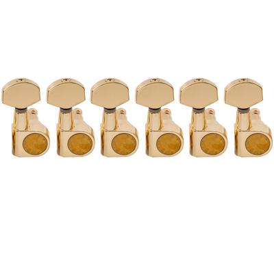 Колки Musiclily Pro для электрогитар SQ Squier, золотые, 6-пиновые, 2-пиновые, для гитар Stratocaster/Telecaster,