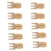 10X 1,6 мм Sma гнездовой разъем, гайка для припоя, край печатной платы, зажим для прямой установки, РЧ-разъем
