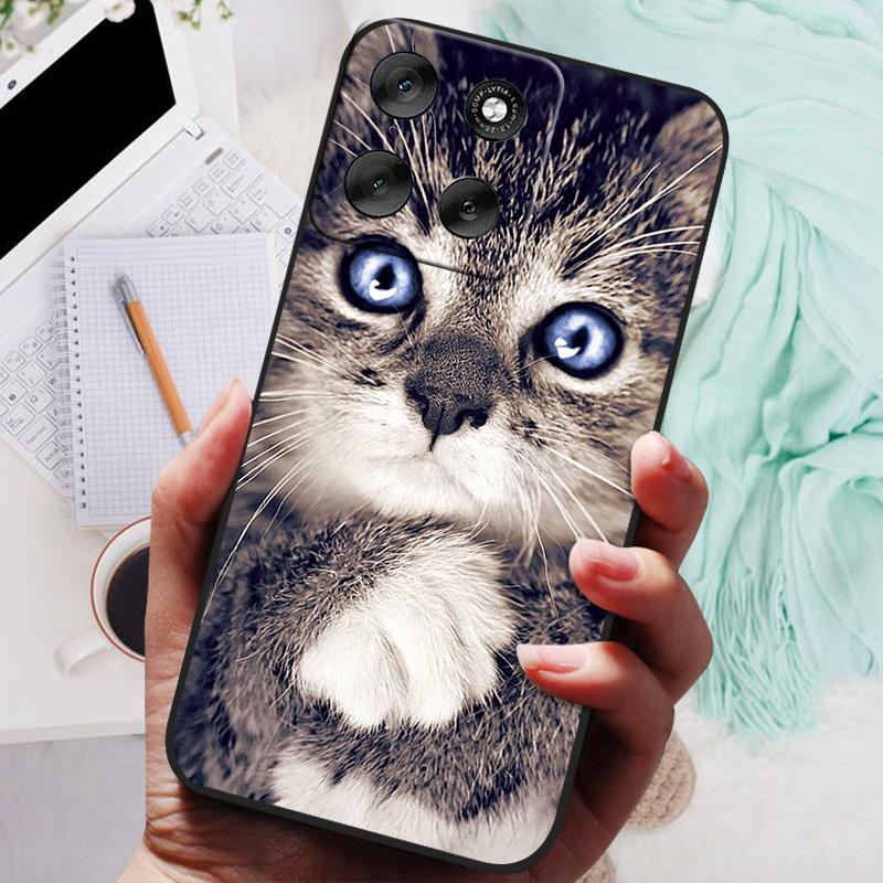 Для Motorola Moto G86 Чехол-бампер Лев Волк Силиконовый Мягкая Задняя Крышка Для Moto G56 G86Power Чехол Для Телефона Moto G56 Защитный Корпус