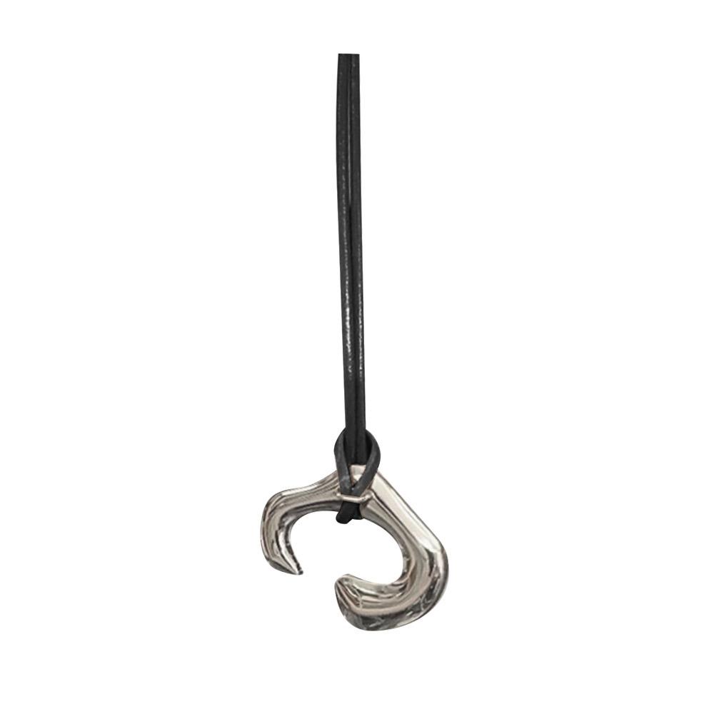 Металлическое нерегулярное женское ожерелье, черная кожаная веревка, ожерелья с подвеской, винтажная цепочка на ключицу для женщин