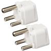Set of 2 Overseas Power Conversion Plug B3L Type South Africa Outlet Adapter Cape Town Johannesburg Overseas Travel Plug (White)