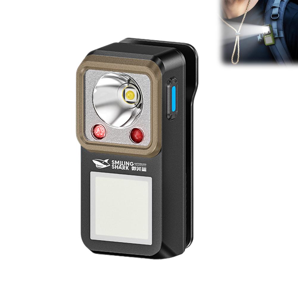Magnetic LED Work Light Clip On Flashlight Rechargeable Super Bright Waterproof Portable Light For Car Repair Outdoor Emergency