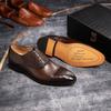 Роскошные мужские оксфорды из натуральной кожи ручной работы, формальные на шнуровке, для бизнеса, свадьбы, банкета, классическая мужская обувь