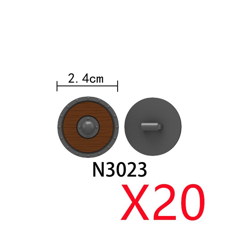 MOC Средневековые Строительные Блоки Персонаж Рыцарь Воин Набор Аксессуаров Шлем Наплечники Щит Лук Стрела Кирпич Подарок Игрушка X022