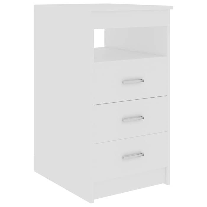 VidaXL Chest of Drawers White 40x50x76 Cm Engineered Wood 801805