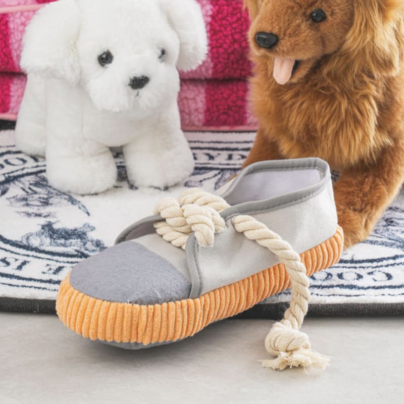 [Питомец] Плюшевая игрушка в форме туфли Серая