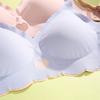 Love Girls Underwear Color Collision Sexiness Thin Seamless Underwear Seamless Bras for Woman Beautiful Backless Underwire Gathering Sports Bra