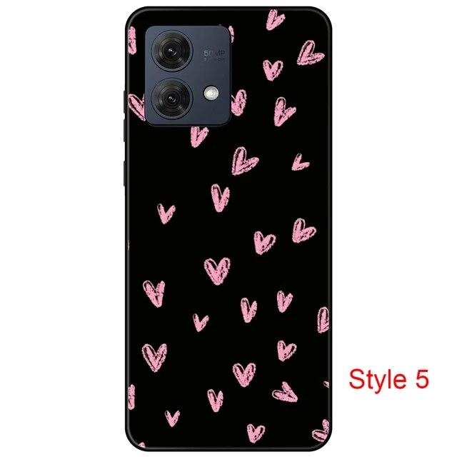 Чехол для Motorola Moto G84 MotoG84, черная задняя крышка, чехол 6,5 дюйма, противоударный мягкий бампер, противоскользящий прочный ТПУ, полная защита