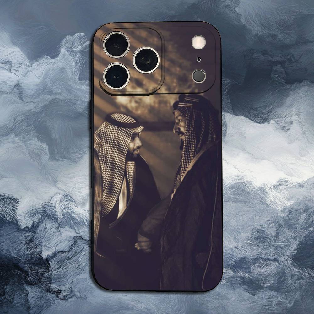 Salman Saudi Arabia For iPhone 12,16,11,14,15,17,13,X,Mini,SE,Max,8,7,XR,XS,Plus,Pro,Soft Silicone Black Case