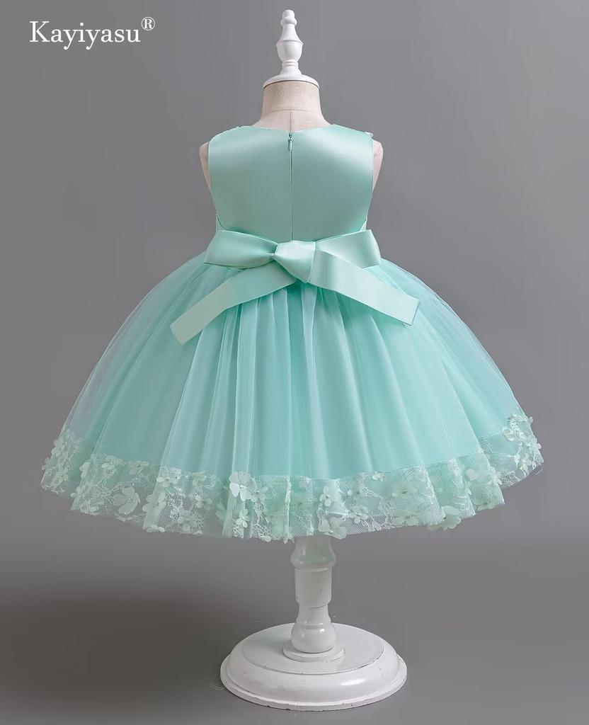 Kayiyasu Formal Floral Cute Perfect for Piano and Sizes Light Children's Dress, Print, Skirt, Shichi-Go-San, Recitals, Concerts, Weddings, 110-160cm