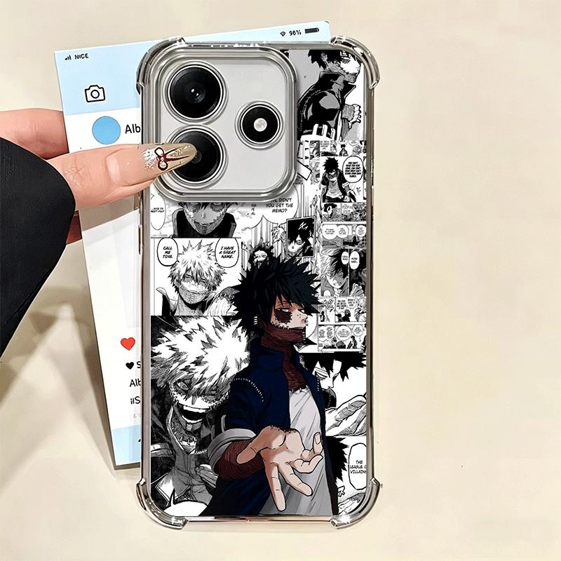 MHA Моя геройская академия Даби Мягкий чехол для телефона для Xiaomi Redmi Note 14 15 Pro Plus 13 12 11S 11T 5G 10 9S 9 Покрытие Защита от падения Fundas