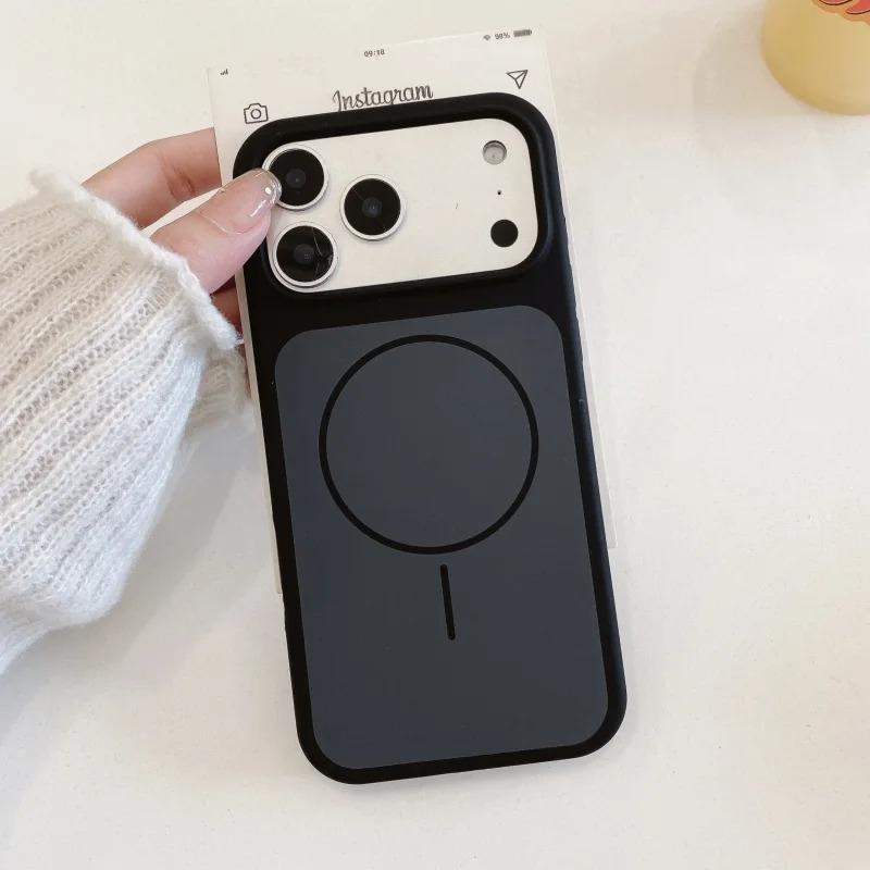 Роскошный Чехол из Жидкого Силикона Конфетного Цвета для iPhone 17 Pro Max 17Pro Мягкие Бамперные Чехлы для iPhone17 Pro Max Магнитный Чехол