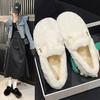 Туфли Мао Мао женские зимние на плоской подошве новые ленивые туфли хлопковые туфли теплые Дуду женские туфли