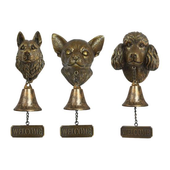 Собака Добро пожаловать Дверной звонок Винтажный Чихуахуа Пудель Немецкая овчарка Собака Дверь