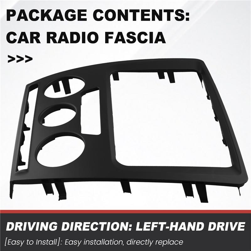 2DIN Car Radio Fascia Frame DVD GPS Navigation MP5 Panel Cover For Skoda Octavia 2007-2009