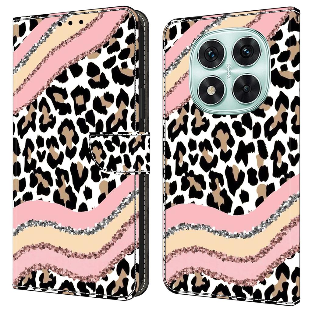 Для Xiaomi Redmi Note 14 Pro 4G Чехол Кошелек Подставка С Принтом Узор Искусственная Кожа Книжка Чехол для Телефона