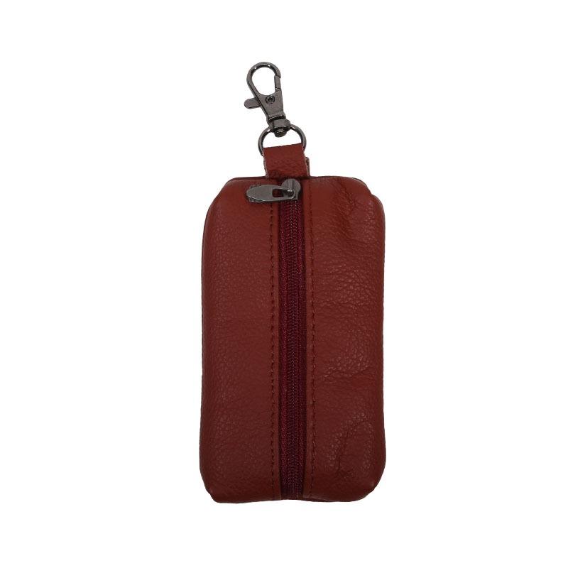 Кошелек-органайзер для ключей от машины для мужчин и женщин, компактный чехол на молнии для ключей, ключница