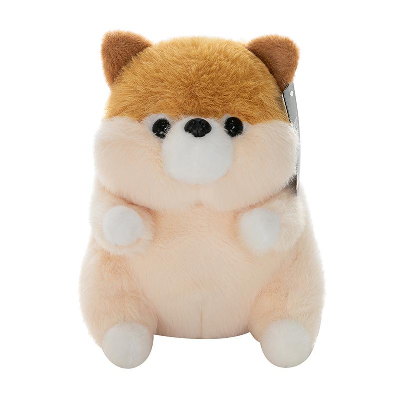 Soft Cute Ball Corgi Plush Toy Children Sleeping Husky Pillow Claw Machine Pomeranian Gift