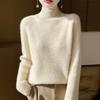 Women Sweater 100% Wool TIDENOVEL Turtleneck Knit Pullover Thick Winter Jumpers Female Knit Tops