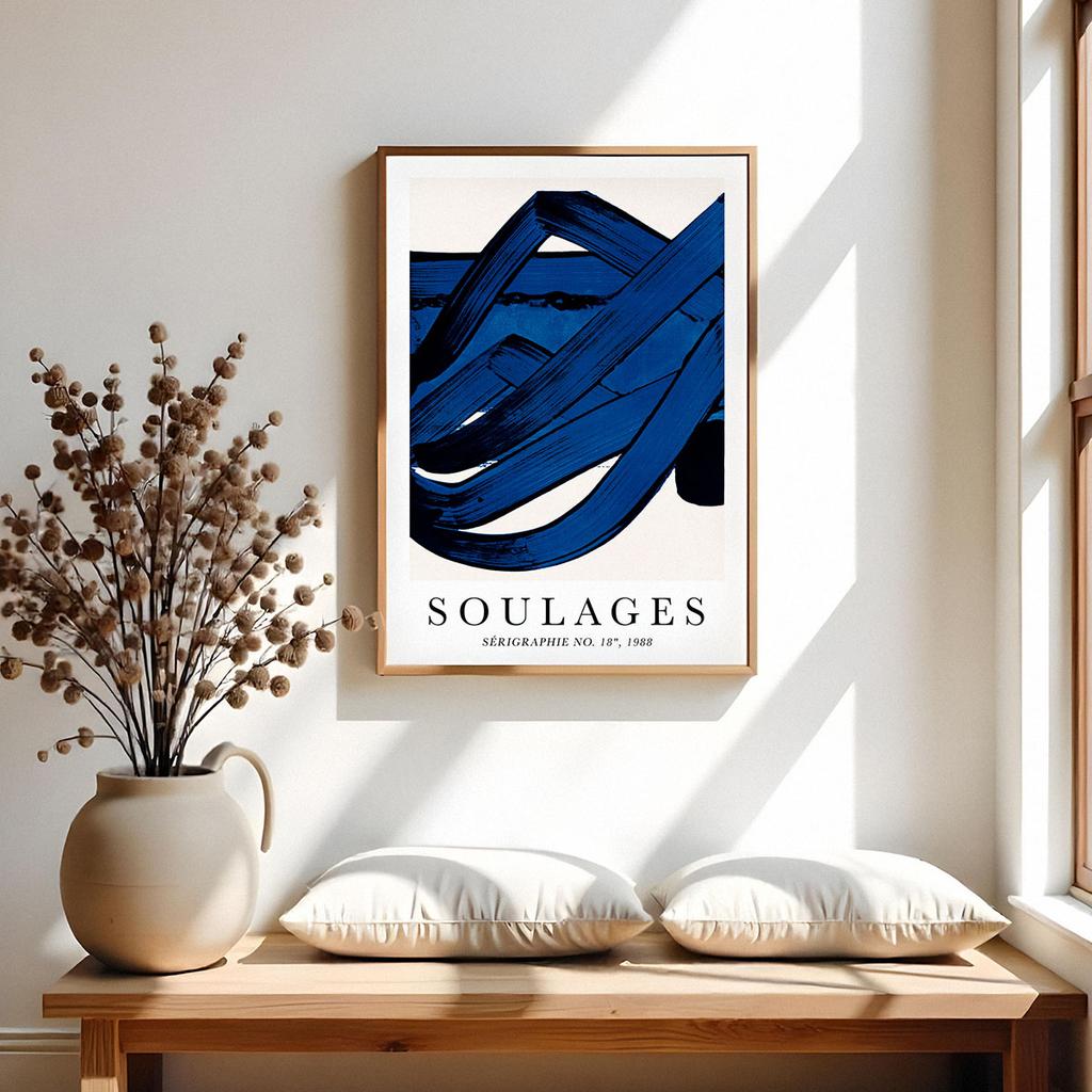 Plakat abstrakcje soulages