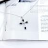 Серебряное колье с натуральным сапфиром 1.152ct, вес изделия 3,88 гр (2167631)