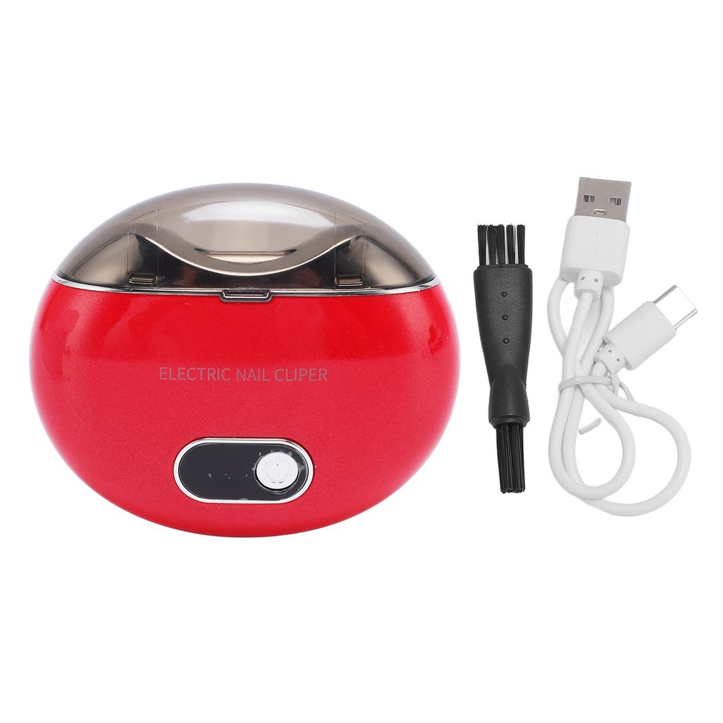 Автоматическая электрическая машинка для стрижки ногтей с 3 скоростями, низкий уровень шума, хранение обрезков ногтей, безопасный электрический триммер для ногтей для